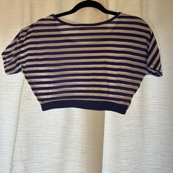 Color story striped crop top, Medium - Picture 5 of 5